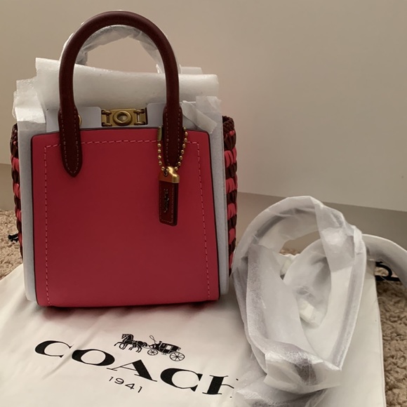 Coach Troupe Tote 16 With Weaving - Picture 3 of 7